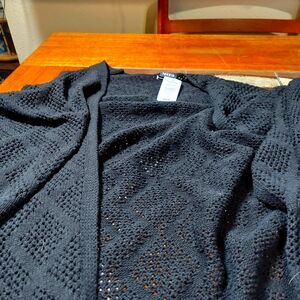 Torrid open cardi black 4x nwt transitional office